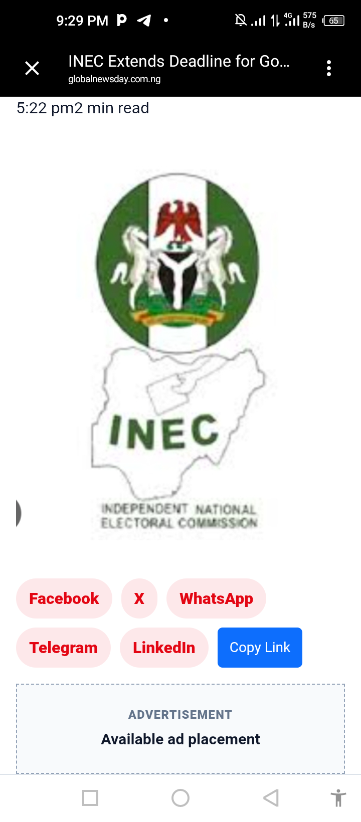 Smuggled NDC's Candidates: INEC Dismisses the Claim,Says it's untrue